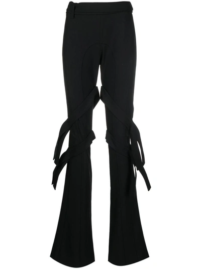 Shop Ambush Double Waist Wool Trousers In Black