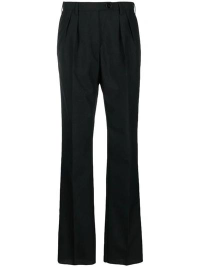Shop Gabriele Pasini Wool Blend Trousers In Black