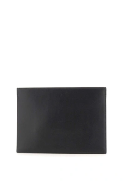 Shop Paul Smith "signature Stripe Block" Document Leather In Black