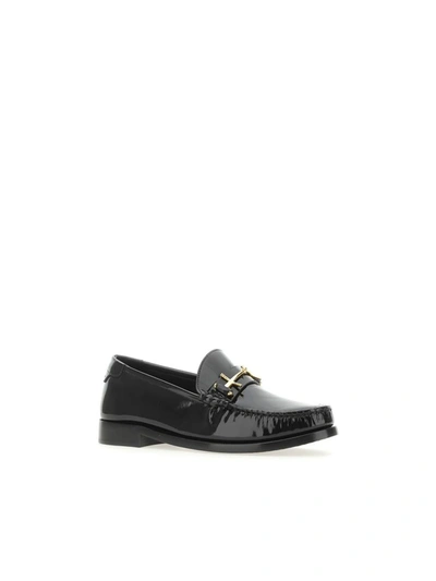 Shop Saint Laurent Loafers In Nero