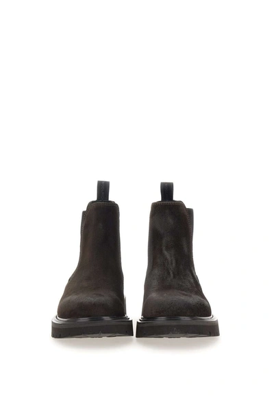 Shop Woolrich "chelsea New City" Suede Boots In Brown