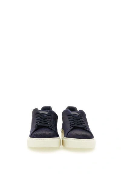 Shop Woolrich "classic Court" Suede Sneakers In Blue