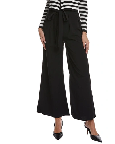 Shop Madison Miles Tie-waist Pant In Black