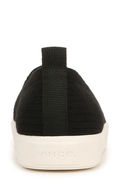 Shop Vince Blair Knit Sneaker In Black