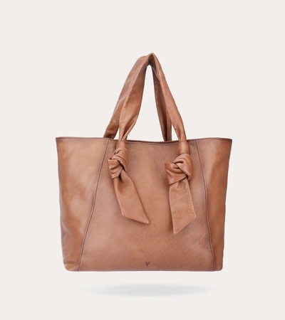 Shop The Frye Company Frye Nora Knotted Tote In Cognac