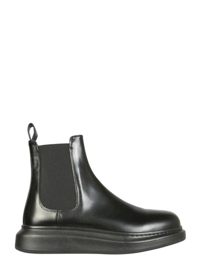 Shop Alexander Mcqueen Chelsea Hybrid Boot In Black