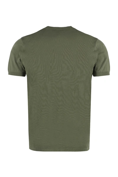 Shop Aspesi Cotton Knit T-shirt In Green