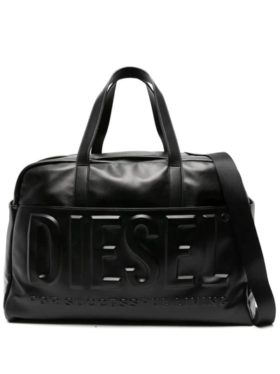 Shop Diesel Dsl 3d Duffle L X Bag Bags In Black