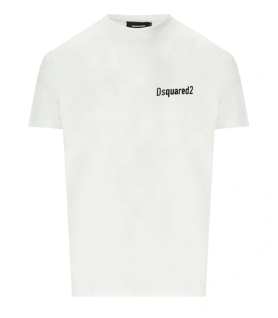 Shop Dsquared2 Cool Fit Dsq2 White T-shirt
