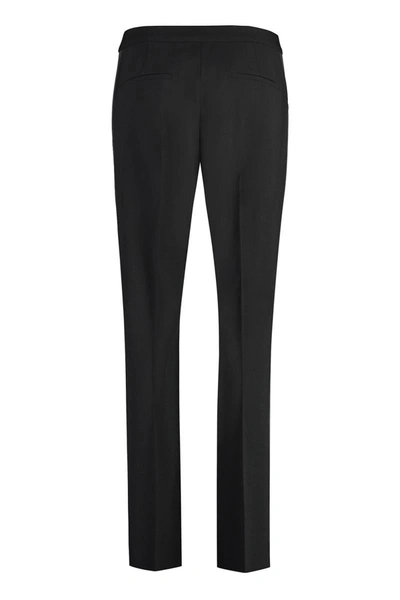 Max Mara Women's Wool Straight-leg Trousers In Black