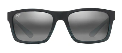 Shop Maui Jim The Flats Mj 897-02 Square Polarized Sunglasses In Grey