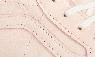 Shop Vans Sk8-hi Tapered Stackform Platform Sneaker In Leather Pink / Marshmallow