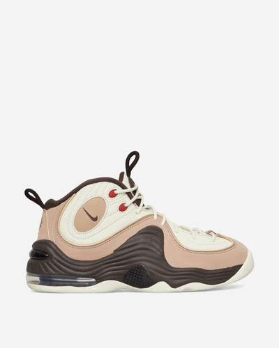 Shop Nike Air Penny 2 Sneakers Coconut Milk / Baroque Brown In Multicolor