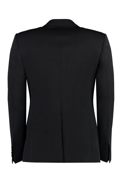 Shop Dolce & Gabbana Single-breasted Virgin Wool Jacket In Black