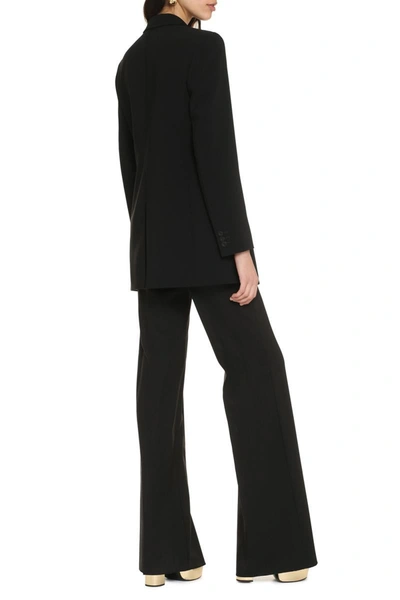Shop Max Mara Studio Reale Single-breasted One Button Jacket In Black