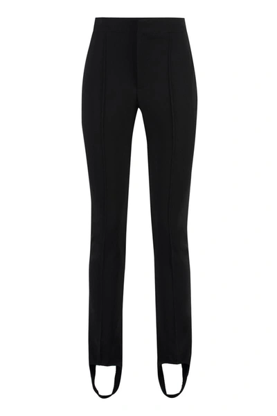 Shop Moncler Grenoble Stretch Twill Trousers In Black