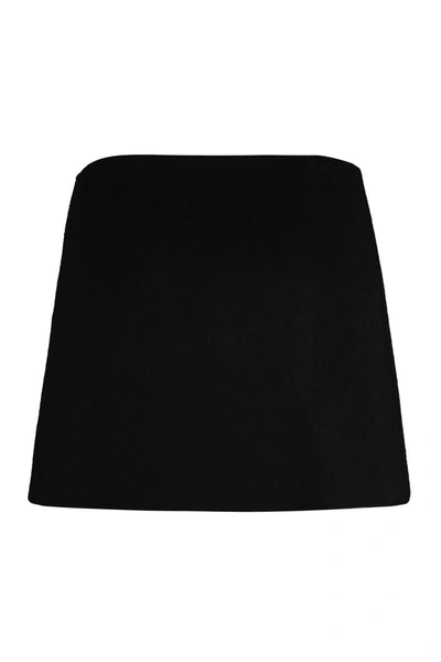 Shop Pucci Wool Mini Skirt In Black