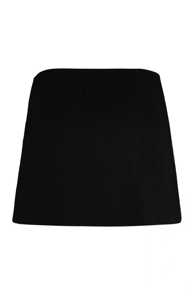 Pucci Wool Mini Skirt In Black
