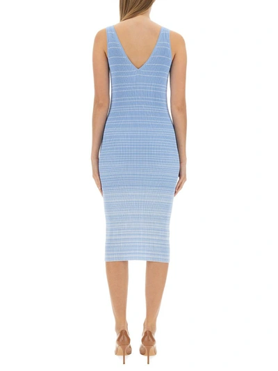 Shop Staud Dress "dana" In Azure