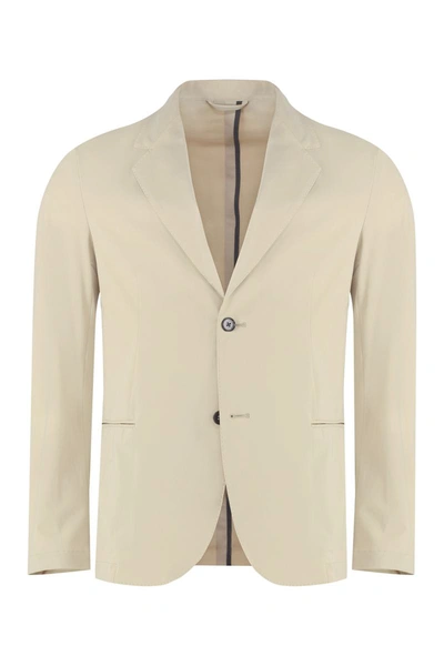 Shop The (alphabet) The (jacket) - Single-breasted Two-button Jacket In Beige