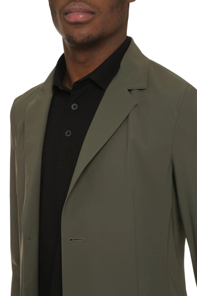 Shop The (alphabet) The (jacket) - Single-breasted Two-button Jacket In Green