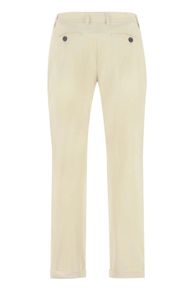 The (alphabet) Tailored Cuffed Trousers In Beige
