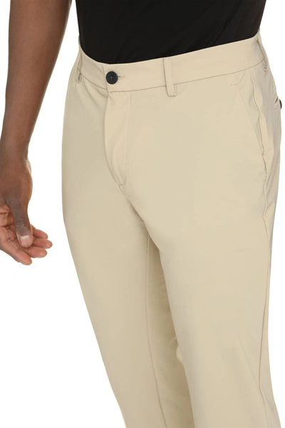 The (alphabet) Tailored Cuffed Trousers In Beige