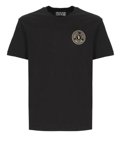 Shop Versace Jeans Couture T-shirts And Polos Black