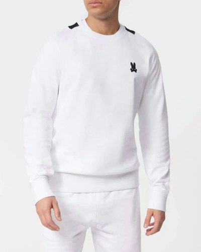 Shop Psycho Bunny Men's Wilkes Sweatshirt In White