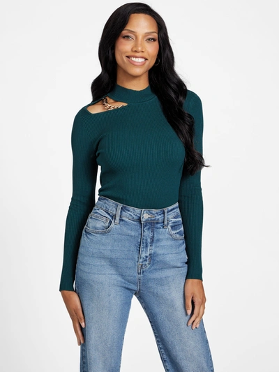 Shop Guess Factory Mitchelle Sweater In Green