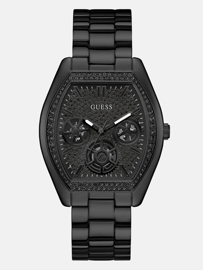 Guess Factory Black Multifunction Watch In Multi
