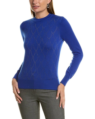 Shop Nanette Lepore Rhinestone Sweater In Blue