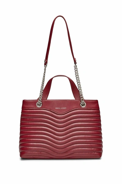 Rebecca Minkoff M. A.b. Quilted Top Handle Satchel In Pinot Noir In Multi