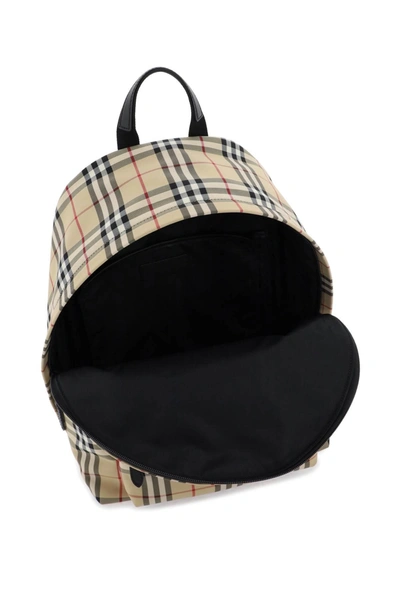 Shop Burberry Check Backpack