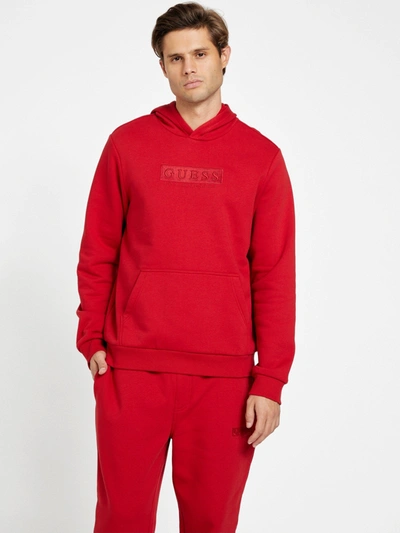 Guess Factory Harvey Logo Hoodie In Red