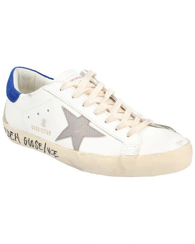 Shop Golden Goose Super Star Leather Sneaker In White