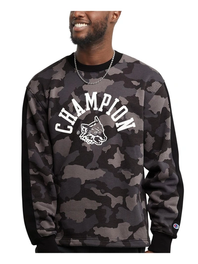 Shop Champion Mens Camo Fleece Sweatshirt In Multi