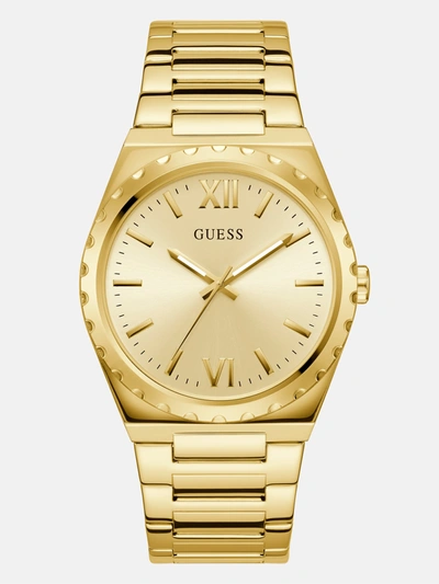 Guess Factory Gold-tone Analog Watch In Multi