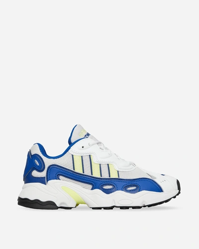 Shop Adidas Originals Wmns Ozweego Og Sneakers Cloud White / Pulse Yellow / Royal Blue In Multicolor