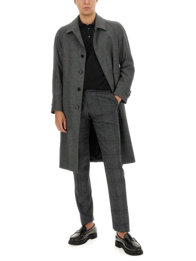 Shop Lardini Long Coat In Grey