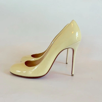 Pre-owned Christian Louboutin Iridescent Beige Pumps, 39
