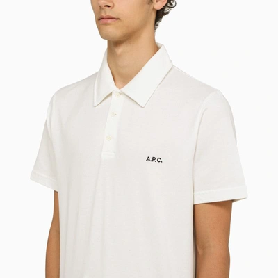 Shop Apc A.p.c. Classic Polo Shirt In White