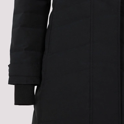 Shop Canada Goose Lorette Parka Jacket Wintercoat In Black