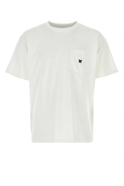 Shop Needles T-shirt In White