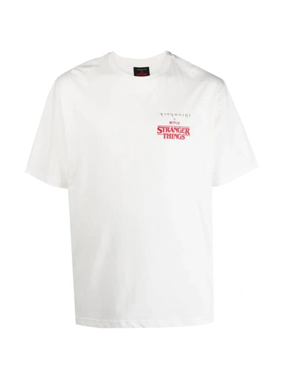 Shop Throwback . Stranger Things Capsule T-shirt Clothing In White