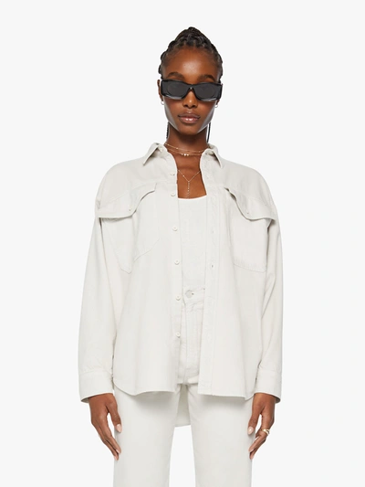 Shop Mother The Lazy Sunday Chalk Shirt (also In S, M,l, Xl) In White