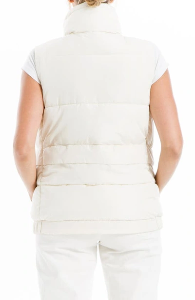 Shop Max Studio Puffer Vest In Cream