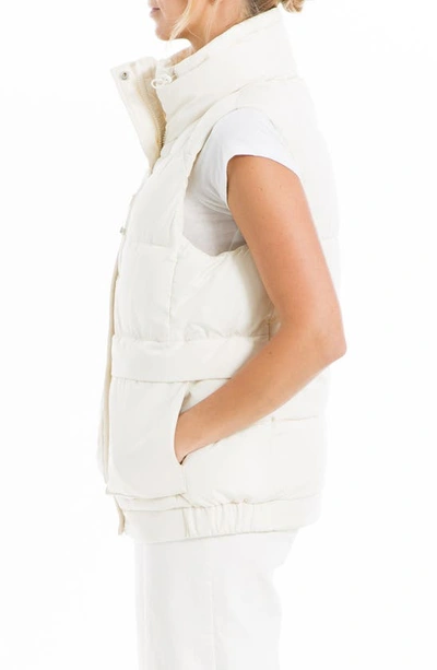 Shop Max Studio Puffer Vest In Cream
