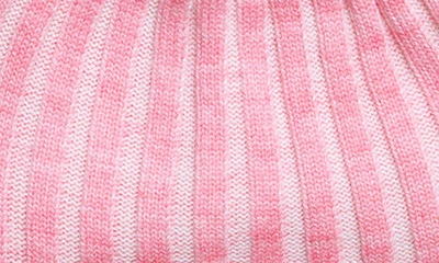 Saachi Slouchy Rib Knit Beanie In Pink