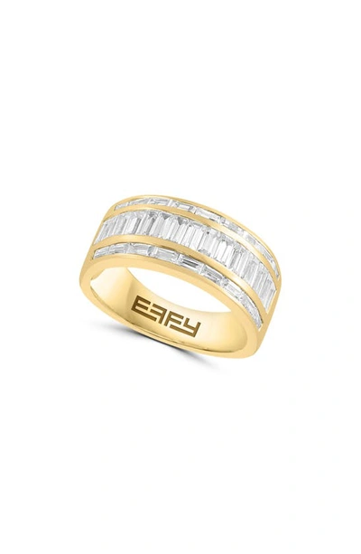 Shop Effy Zircon Band Ring In Gold